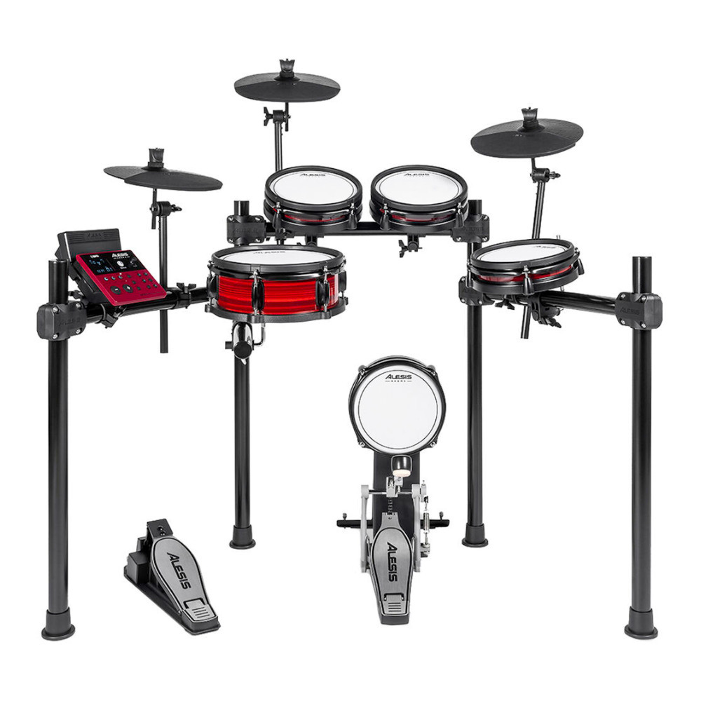 Alesis Nitro Pro 8-Piece Electronic Drum Set with Throne and Headphones Bundle