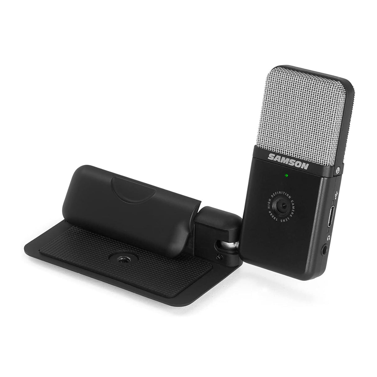 Samson Go Mic Video 1080P HD Webcam and Dual-Pattern USB Microphone (Black)