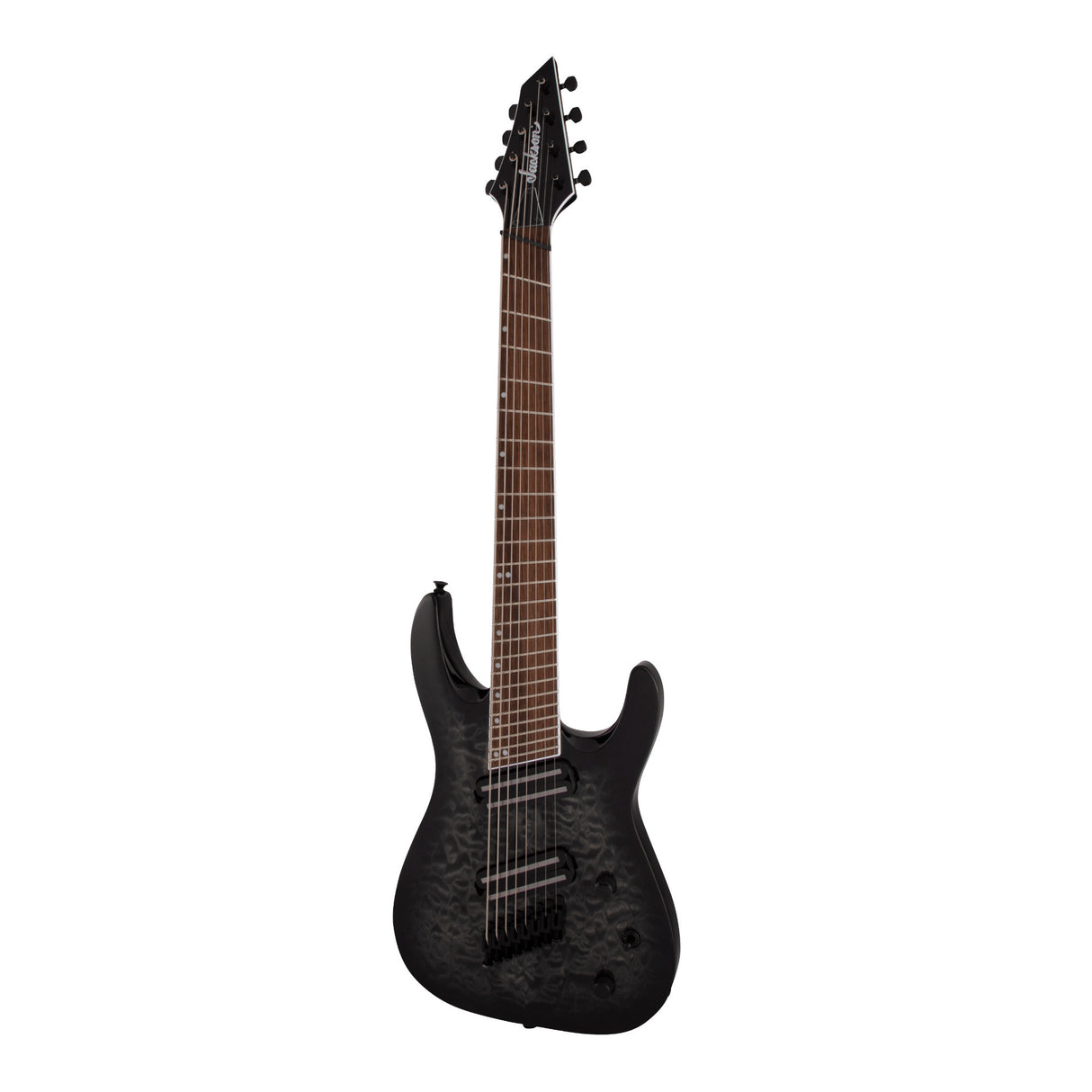 Jackson X Series Soloist Arch Top SLATX8Q MS Guitar (Transparent Black Burst)