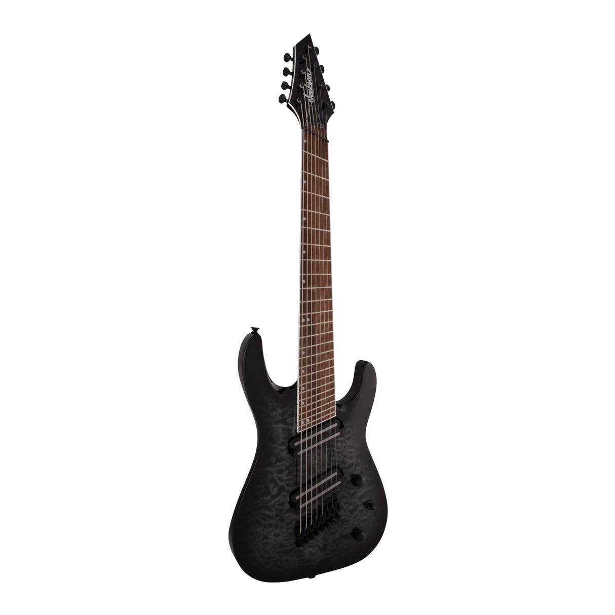 Jackson X Series Soloist Arch Top SLATX8Q MS Guitar (Transparent Black Burst)