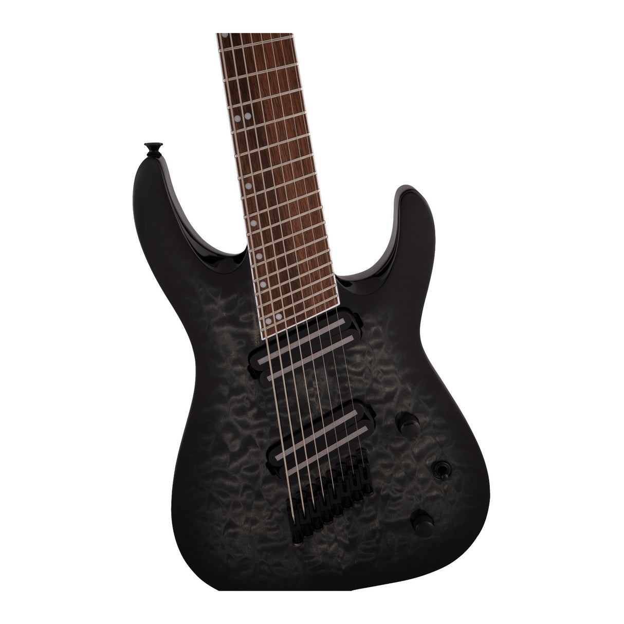Jackson X Series Soloist Arch Top SLATX8Q MS Guitar (Transparent Black Burst)