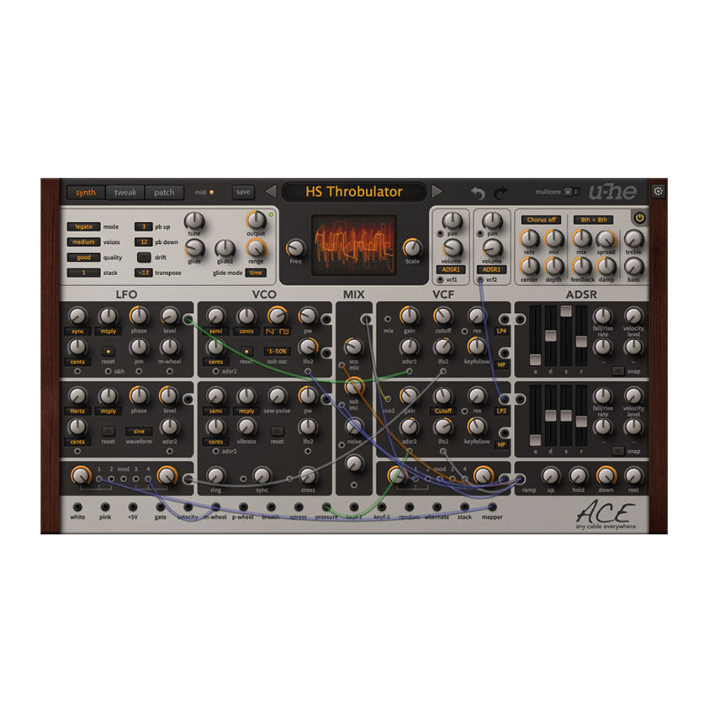 u-He ACE Semi-Modular Analog Synthesizer Plugin for Sound Design and Music Production