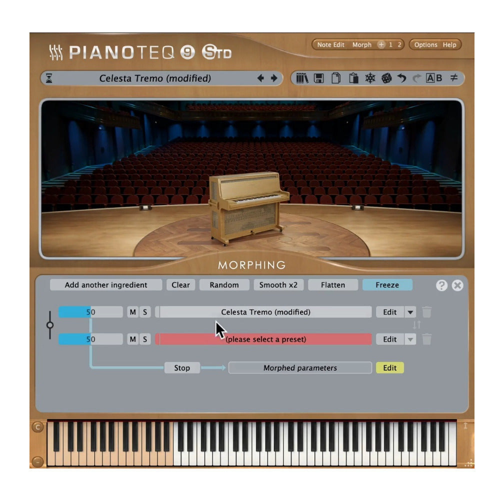 Pianoteq Celeste Add-On Virtual Instrument Bell Tone Keyboard