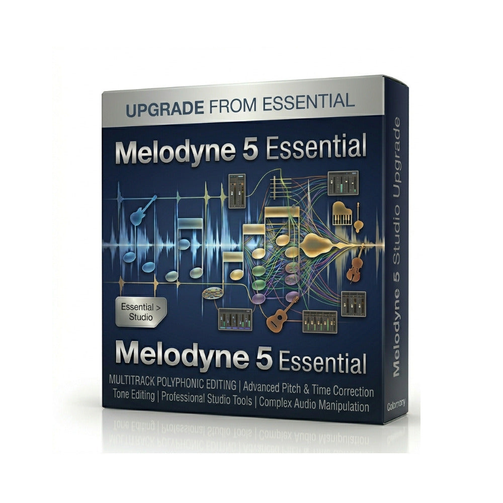 Melodyne 5 Studio Upgrade Essential to Studio Professional Audio Editing Software