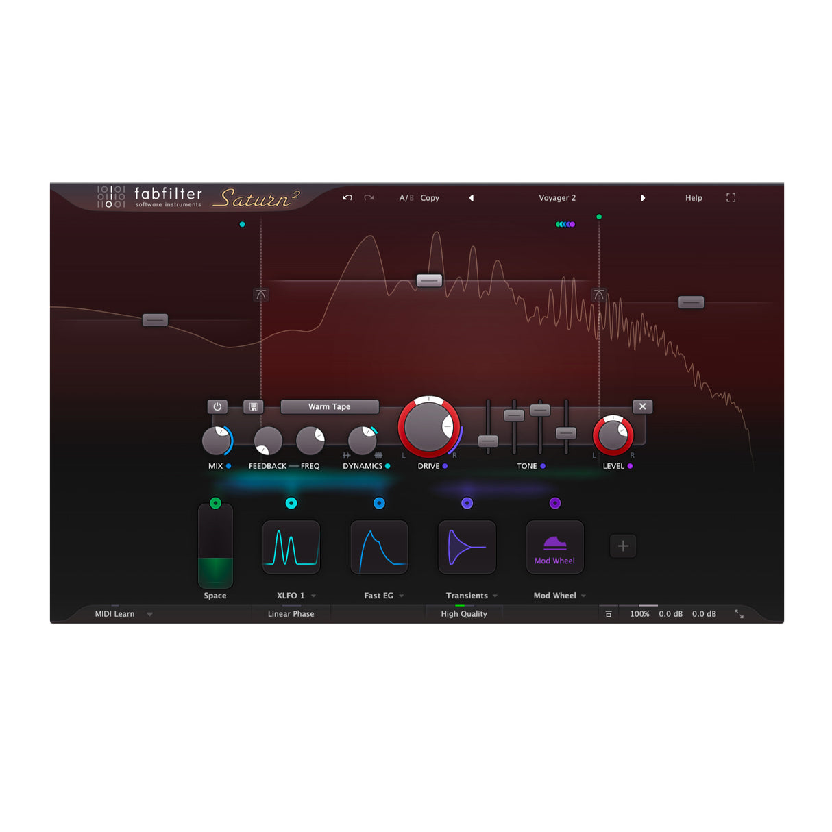 FabFilter Saturn 2 Distortion and Saturation Plug-In