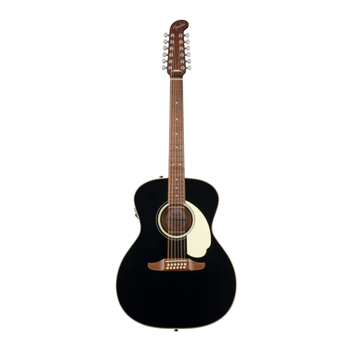 Fender California Deluxe Villager E with Walnut Fingerboard (Black)