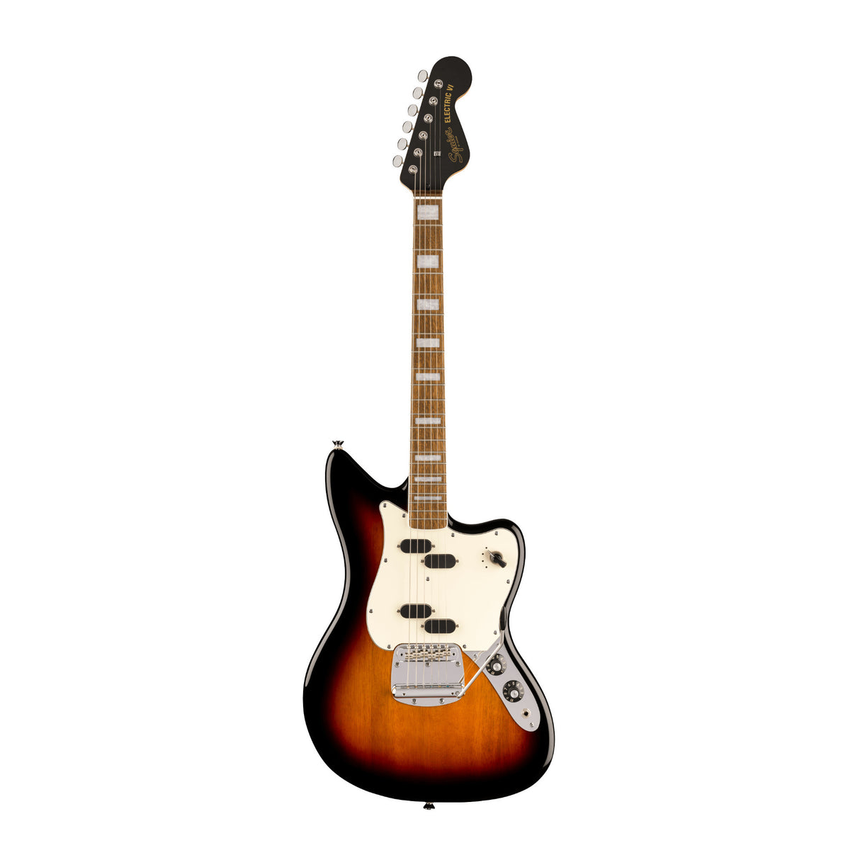 Squier Paranormal Electric VI Electric Guitar with Indian Laurel Fingerboard (3-Color Sunburst)