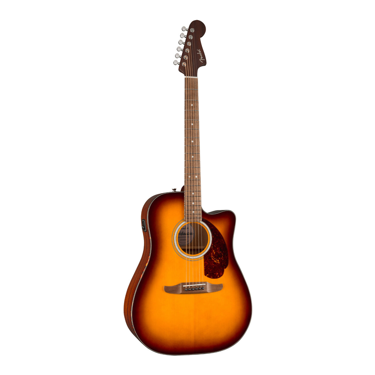 Fender California Deluxe Redondo CE 6-String Acoustic Guitar (Honey Sunburst)