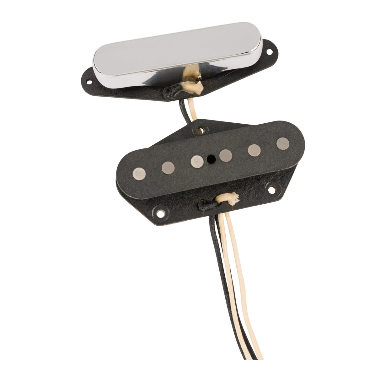 Fender Custom Shop Red Hot Telecaster Pickups, Set of 2 (Black & Chrome)