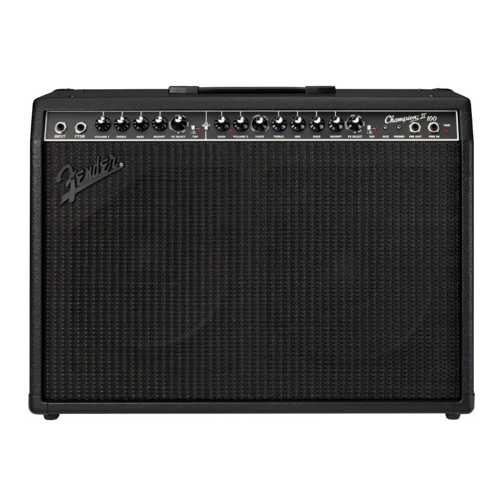 Fender Champion II 100 Blackout Digital Guitar Amplifier 120V (Black)