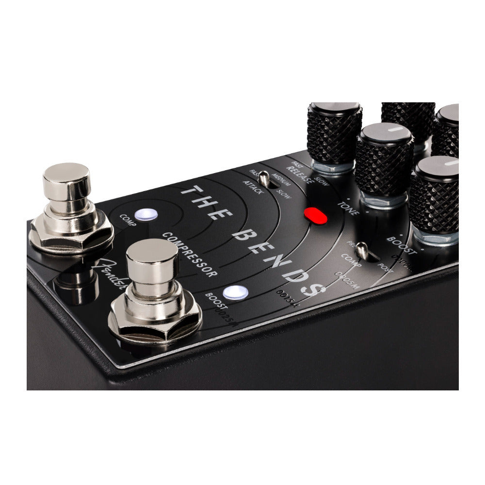Fender The Bends Compressor V2 Analog Guitar and Bass Effects Pedal (Black)