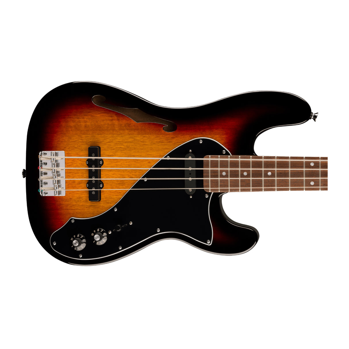 Squier Paranormal Precision Bass Thinline SJ with Indian Laurel Fingerboard (3-Color Sunburst)