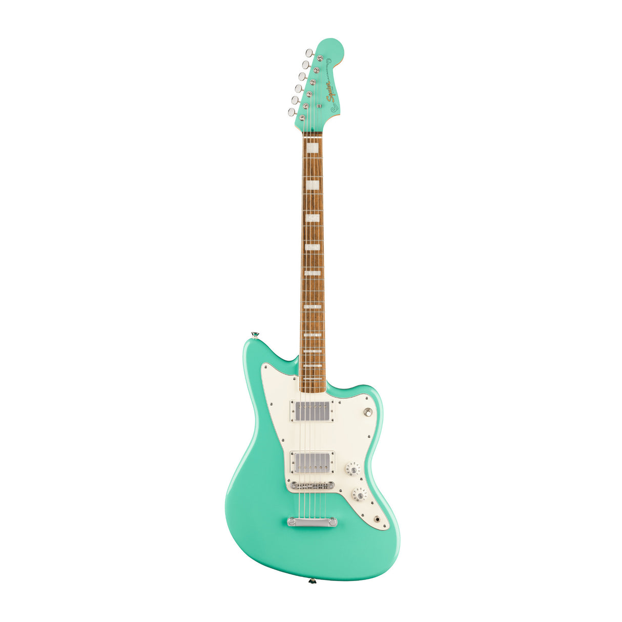 Squier Paranormal Baritone Jazzmaster HH Electric Guitar with Laurel Fingerboard (Sea Foam Green)
