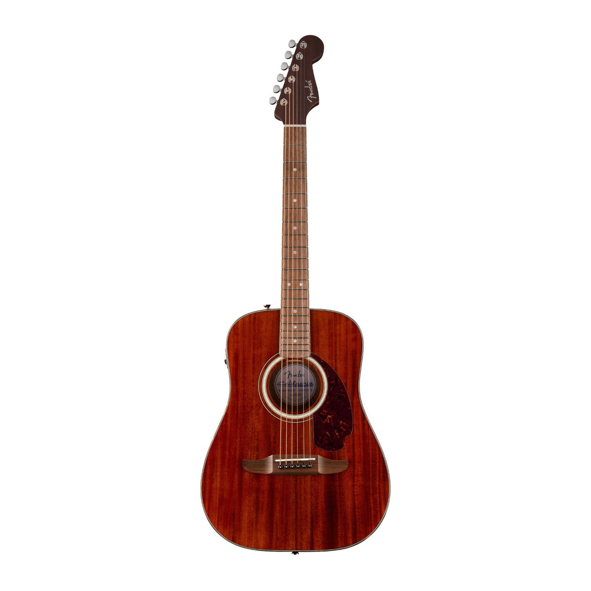 Fender California Deluxe Redondo Jr. E 6-String Acoustic-Electric Guitar (Natural Mahogany)