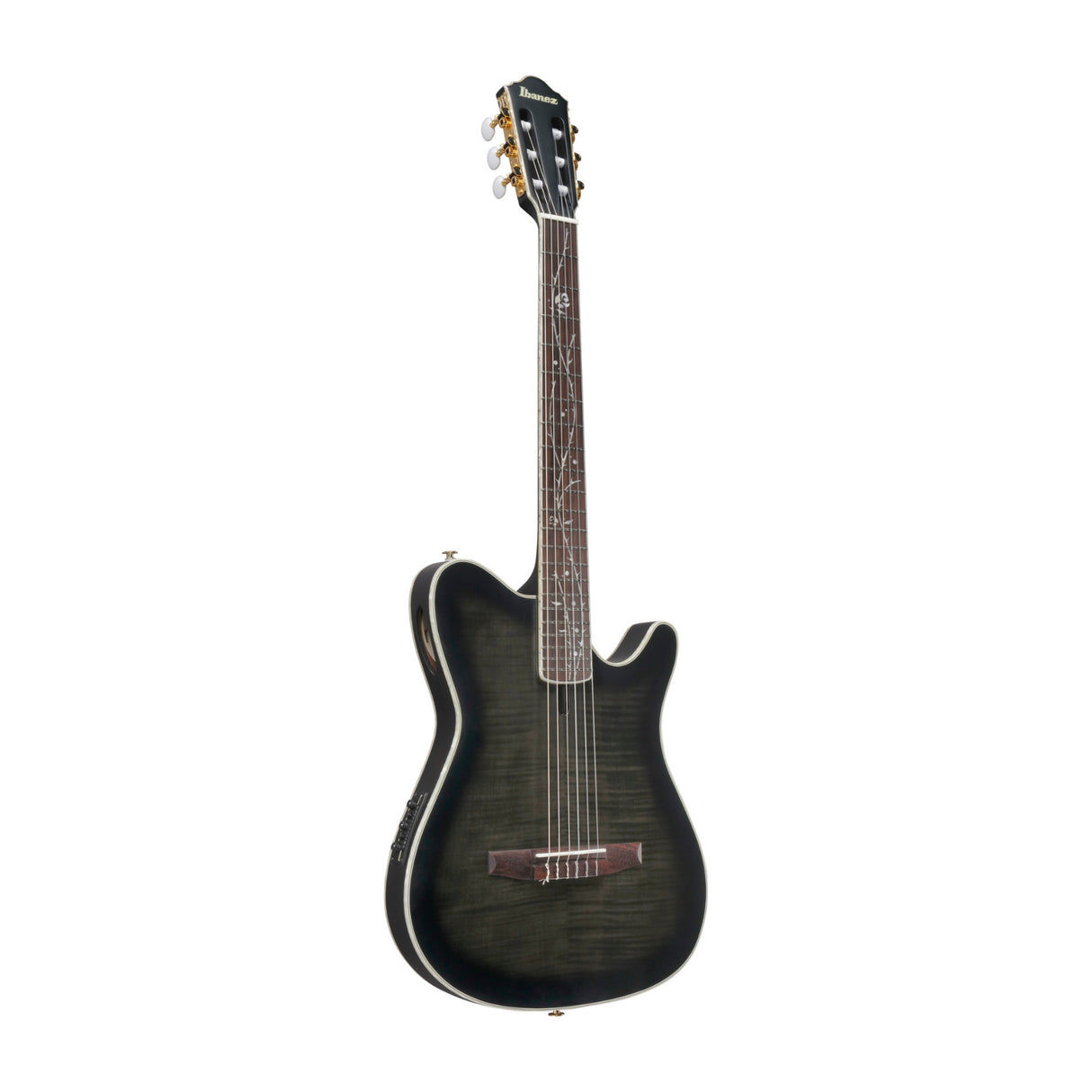 Ibanez Tim Henson TOD20FMNBFL Electric Nylon Guitar with C-Shape Neck (Black Burst Fade Low Gloss)