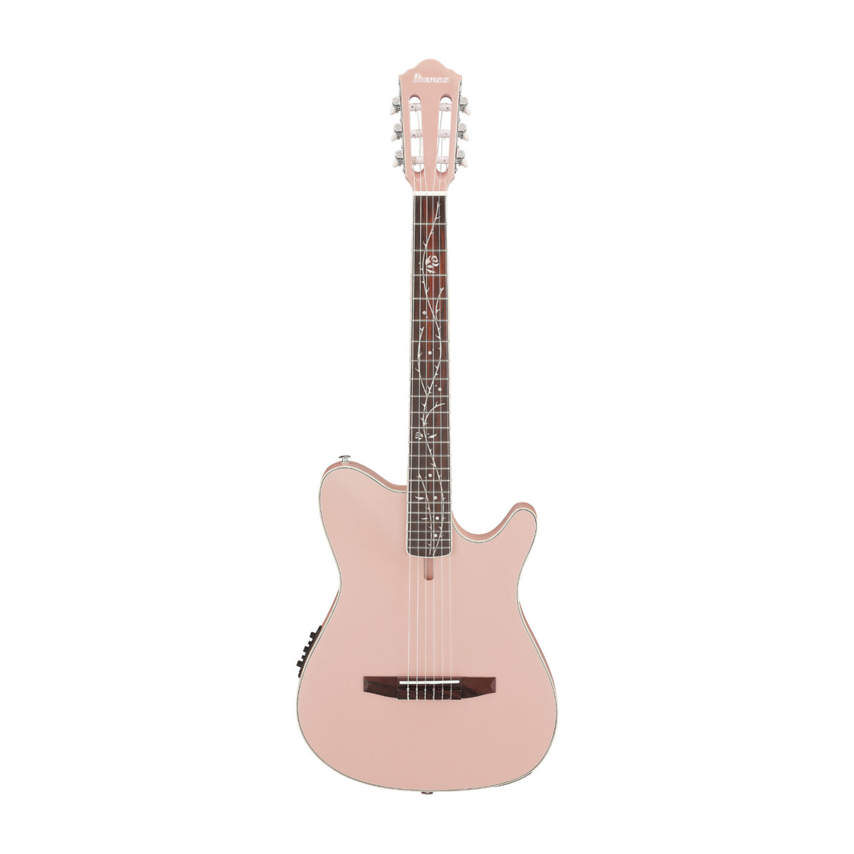 Ibanez Tim Henson TOD10NPAF Electric Nylon Guitar with C-Shape Neck and FRH Body (Pearl Pink Flat)