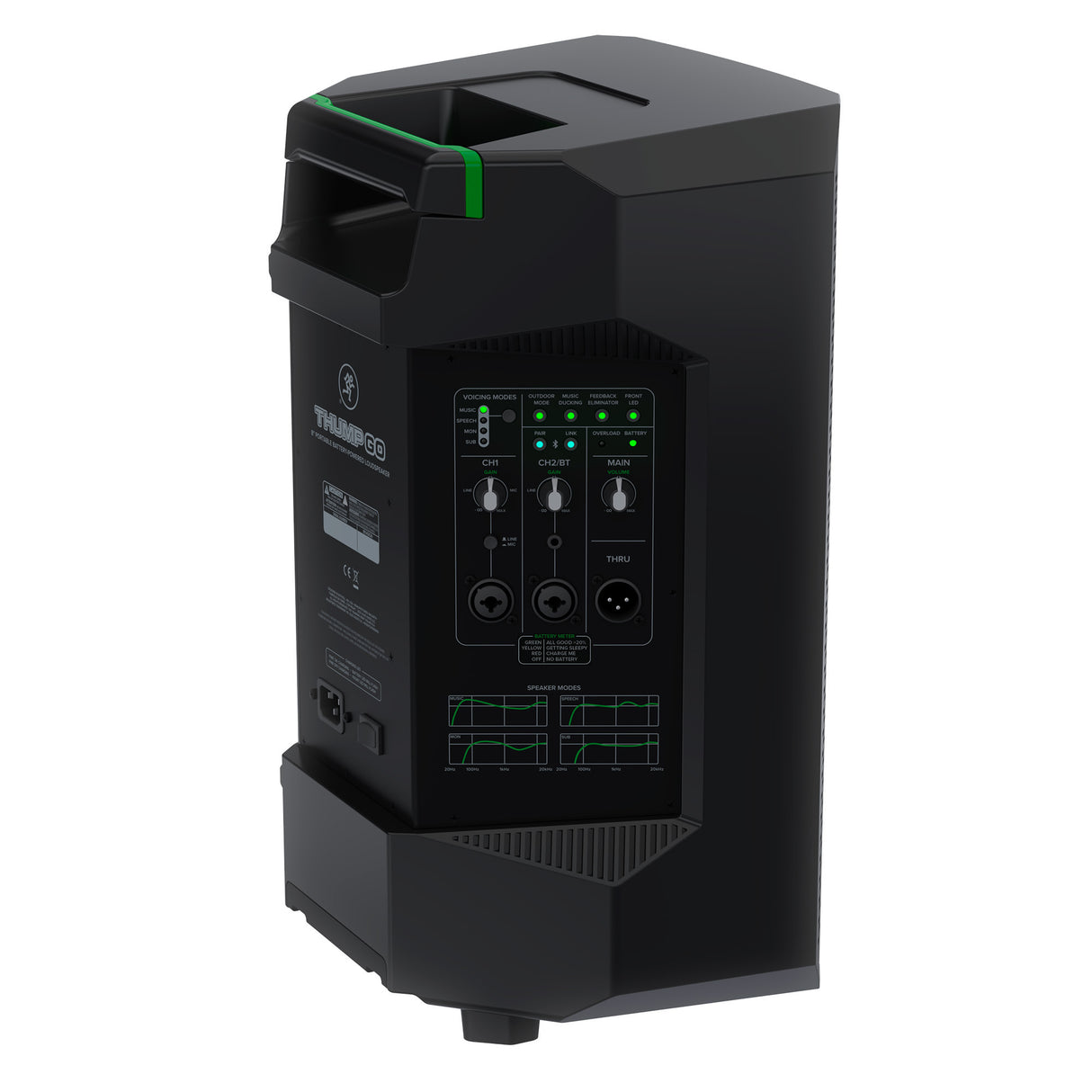 Mackie ThumpSub GO Battery Powered Subwoofer with Loudspeaker, Audio Mixer and Accessories Bundle