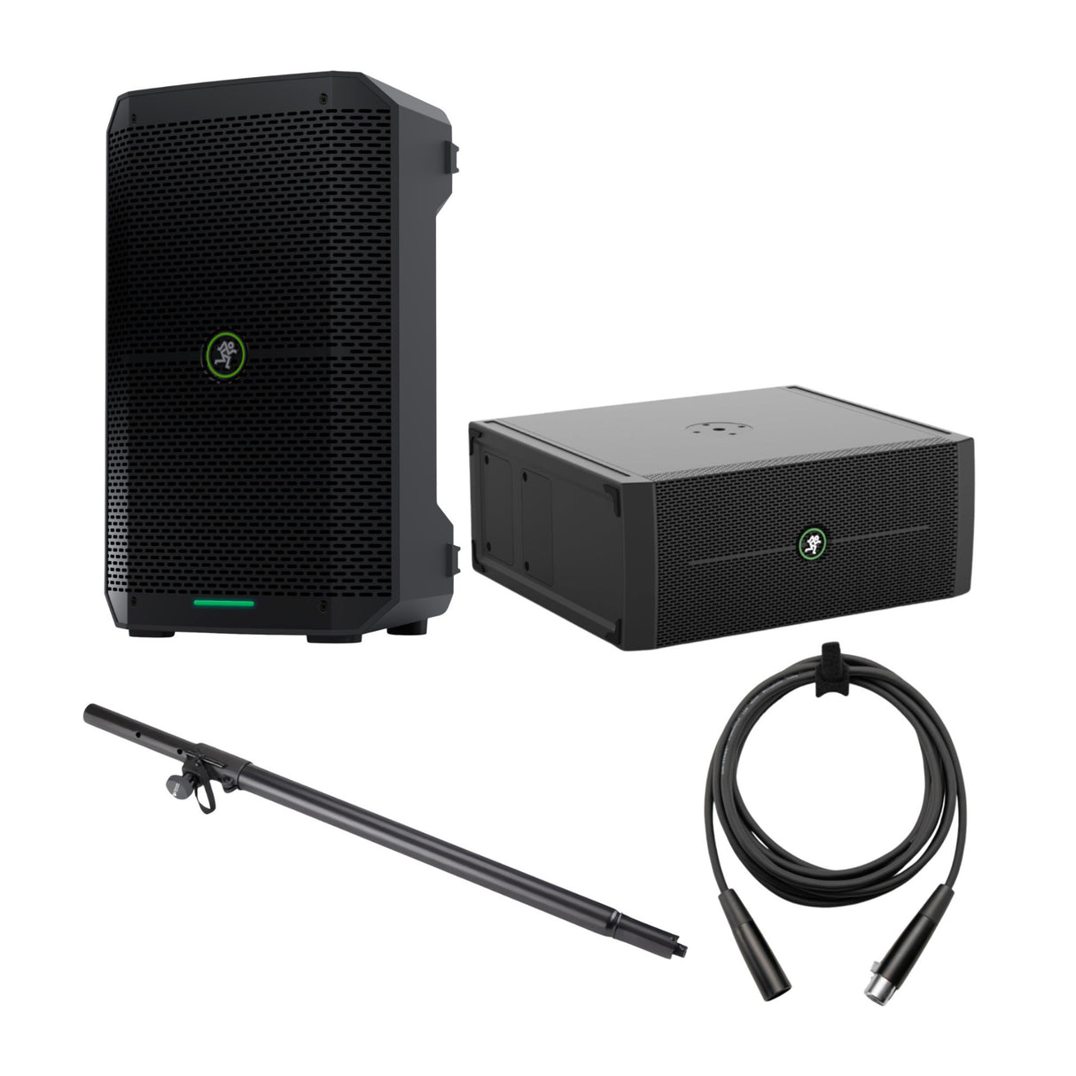 Mackie ThumpSub GO Battery Powered Subwoofer with Loudspeaker and Accessories Bundle