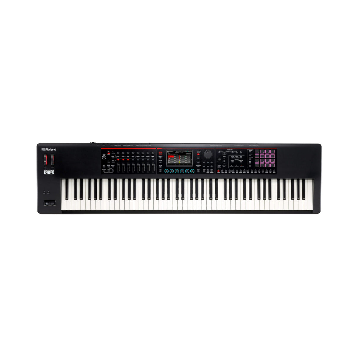 Roland 88-Note FANTOM-08 Synthesizer Keyboard with Stand, Bench, and MIDI Cables