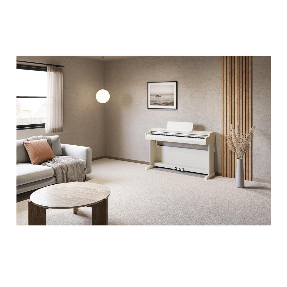 Yamaha Arius YDP-166 Digital Home Piano (White Birch)