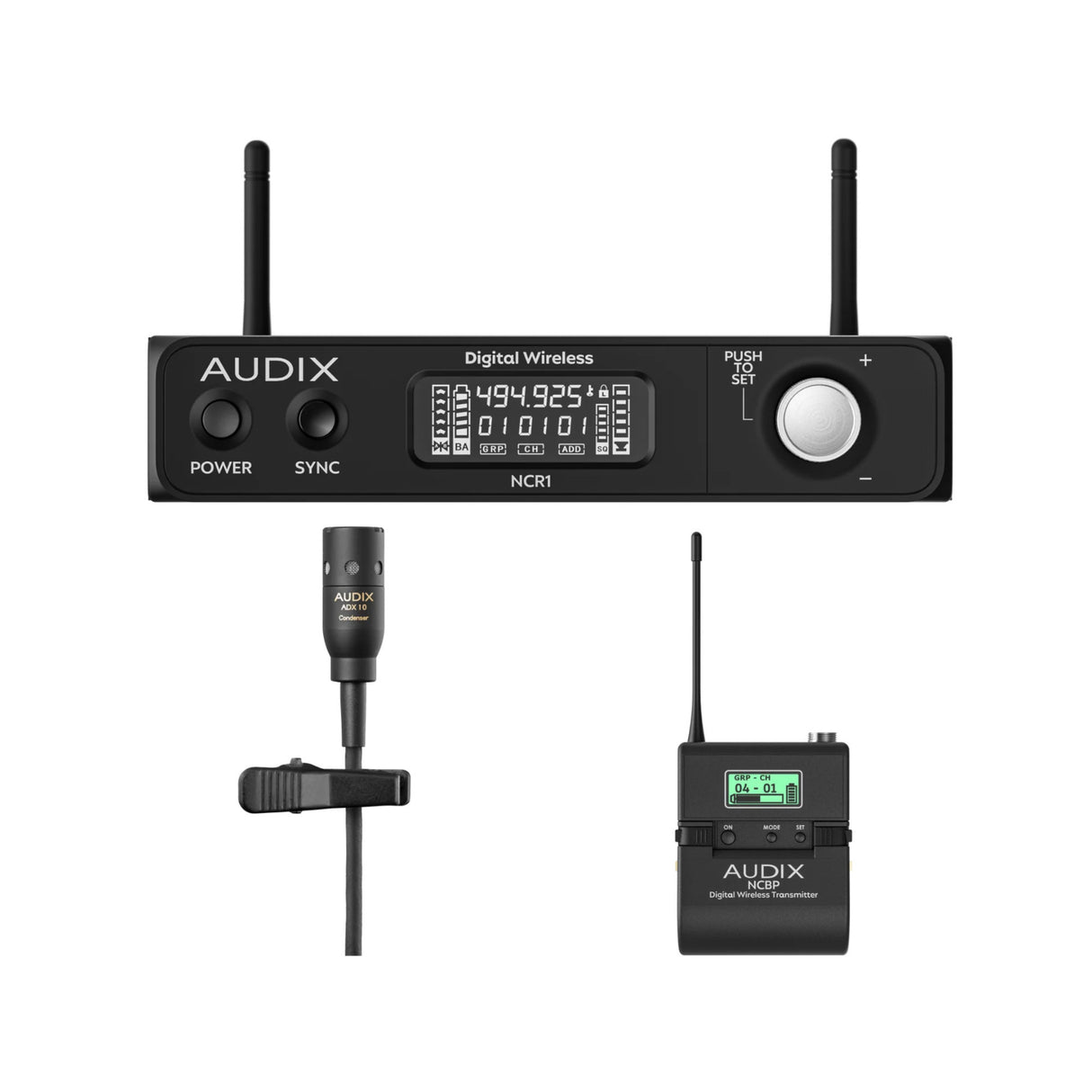 Audix NCBX10 Novacore Single-Channel Bodypack Wireless System with ADX10 Lavalier Microphone