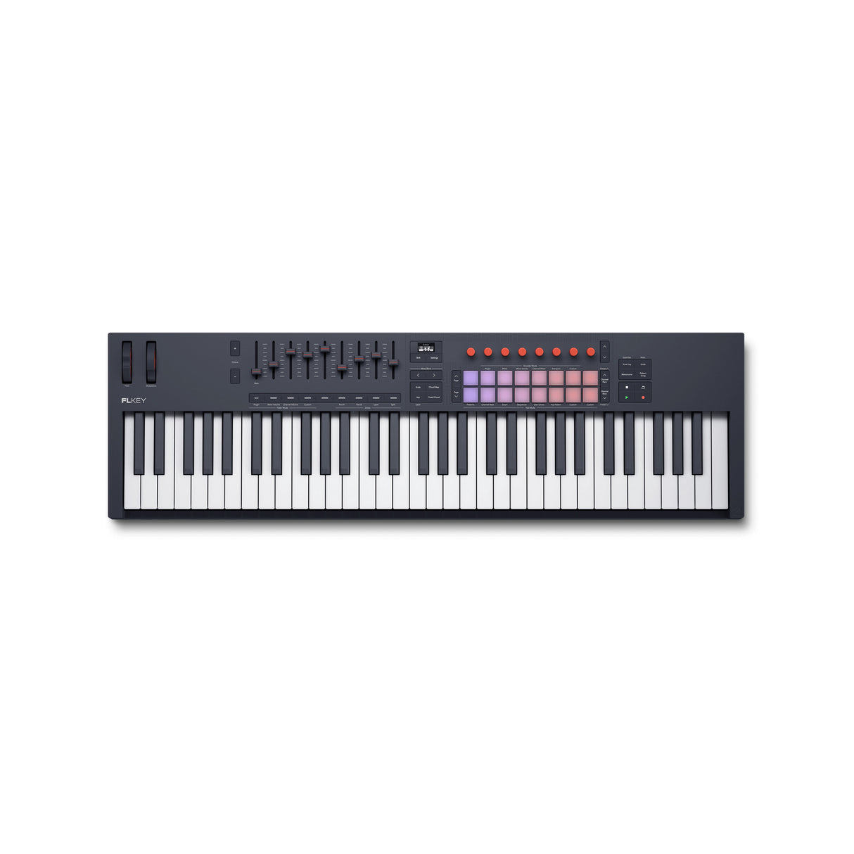 Novation FLkey 61 MK2 FL Studio MIDI Keyboard Controller with Semi-weighted Keys