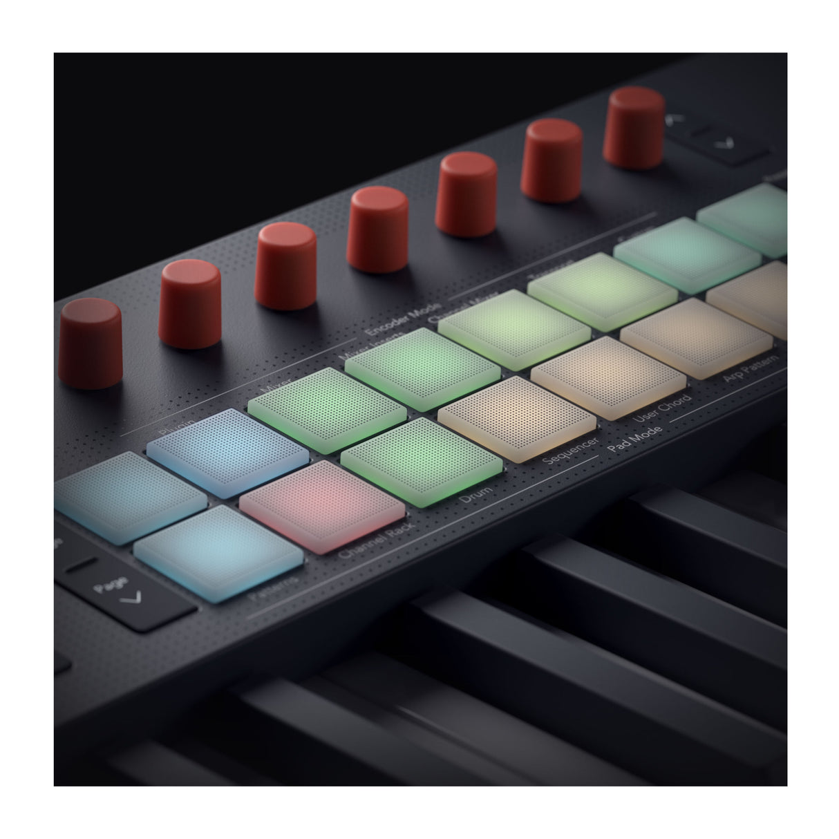 Novation FLkey 61 MK2 FL Studio MIDI Keyboard Controller with Semi-weighted Keys