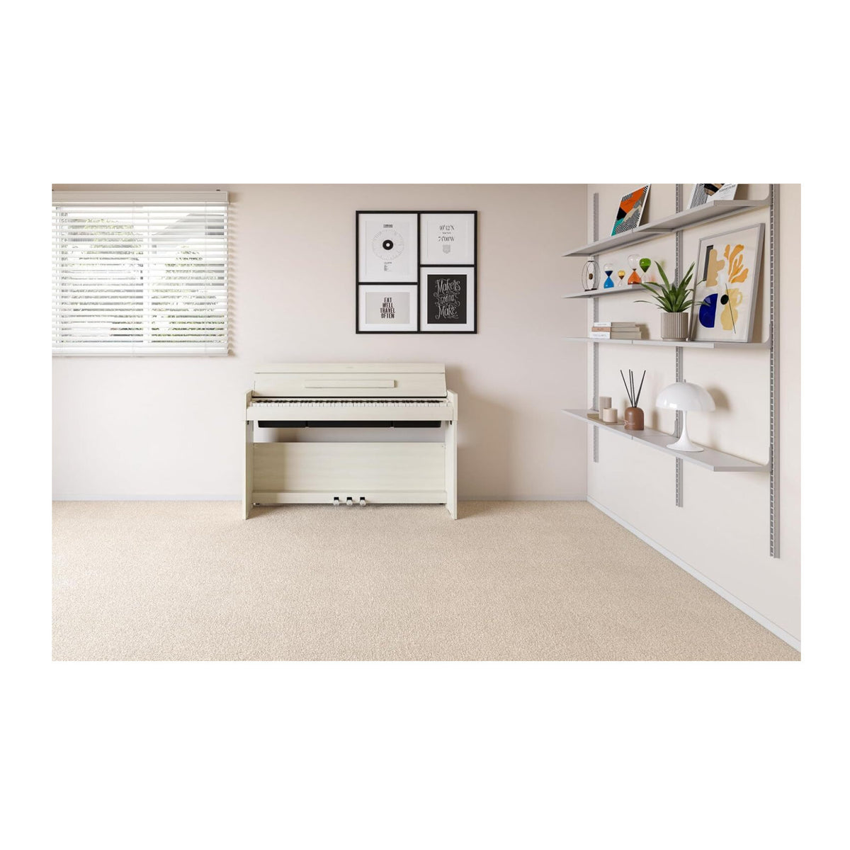 Yamaha Arius YDP-S36WB Compact 88-Key Home Digital Piano (White Birch) (Open Box)