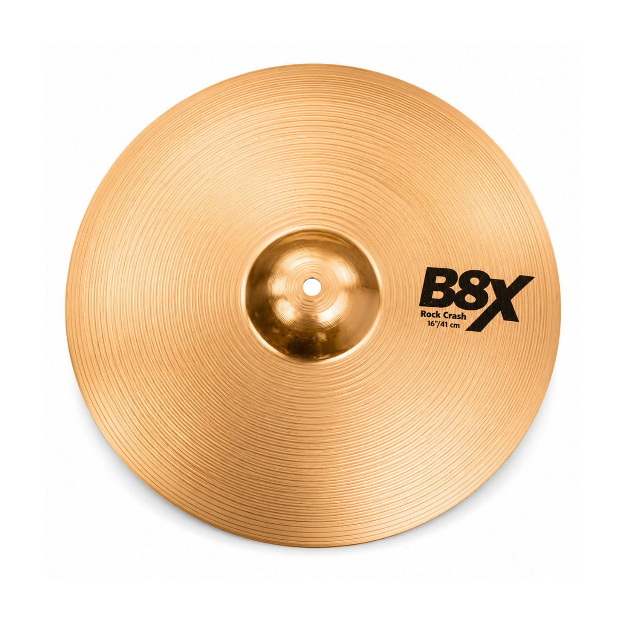 Sabian 16-inch B8X Medium-Heavy Rock Crash Cymbal with B8 Bronze Built and Natural Bronze Finish
