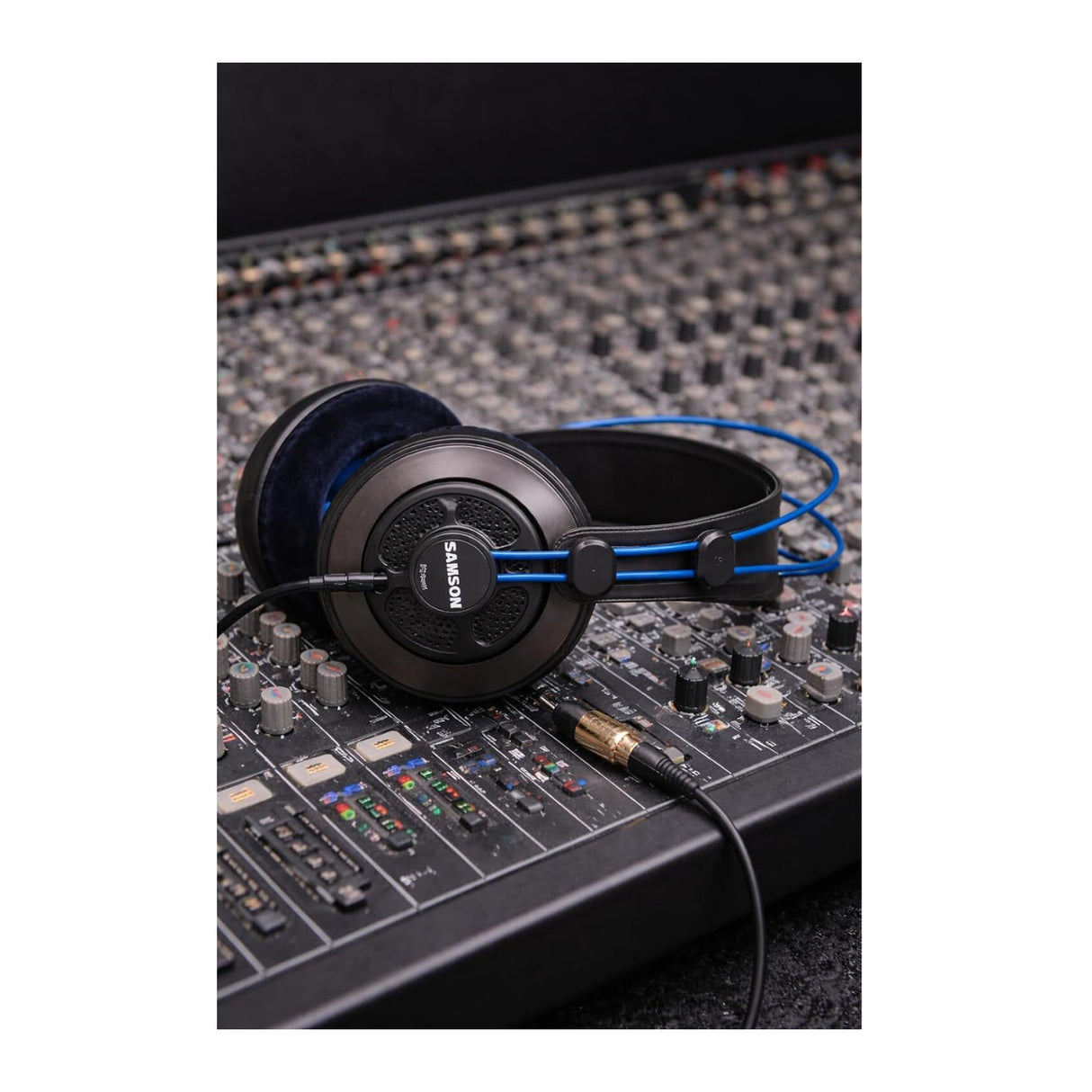 SAMSON SR850B Professional Studio Reference Headphones (Blue)
