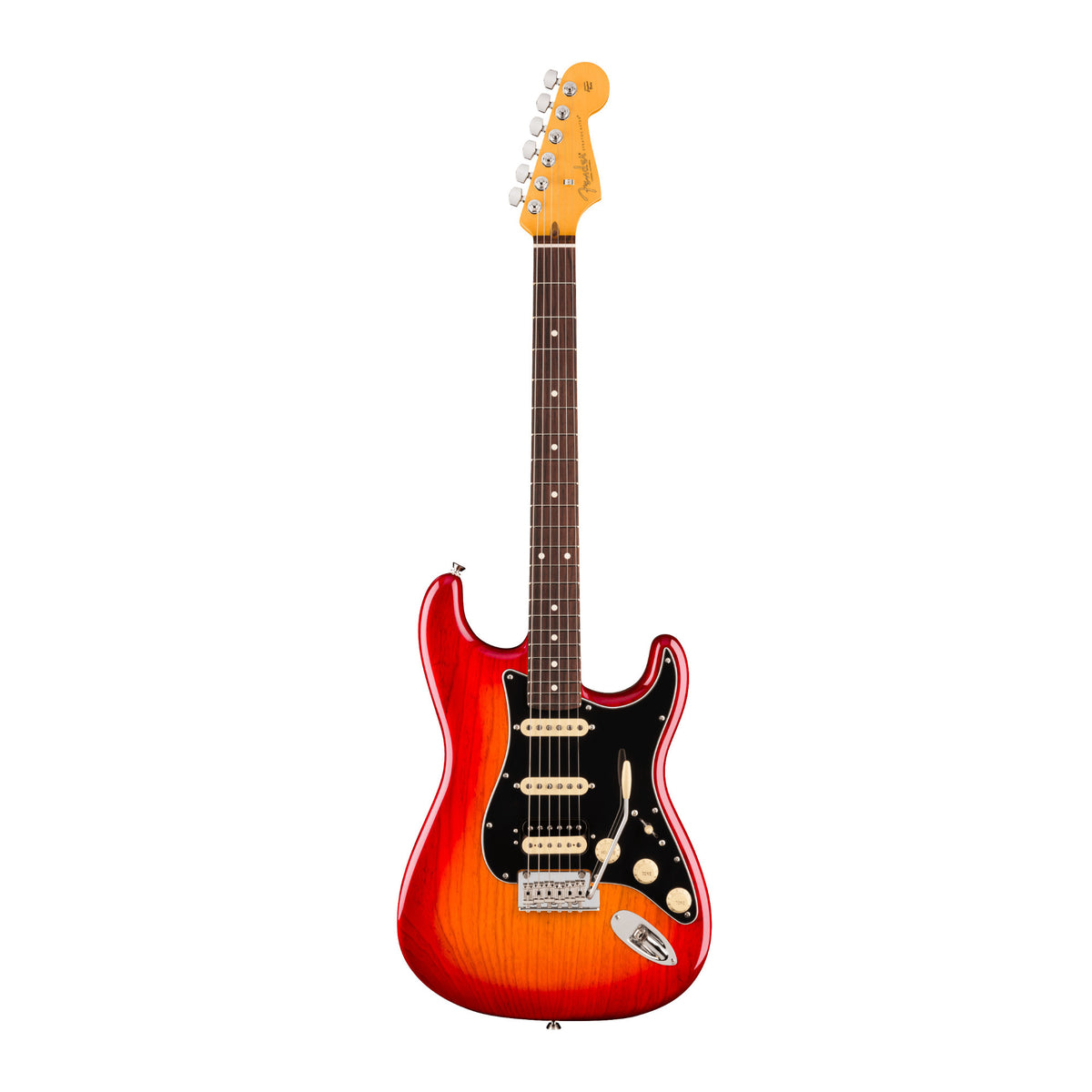 Fender American Professional Stratocaster HSS Guitar (Aged Cherry Burst)