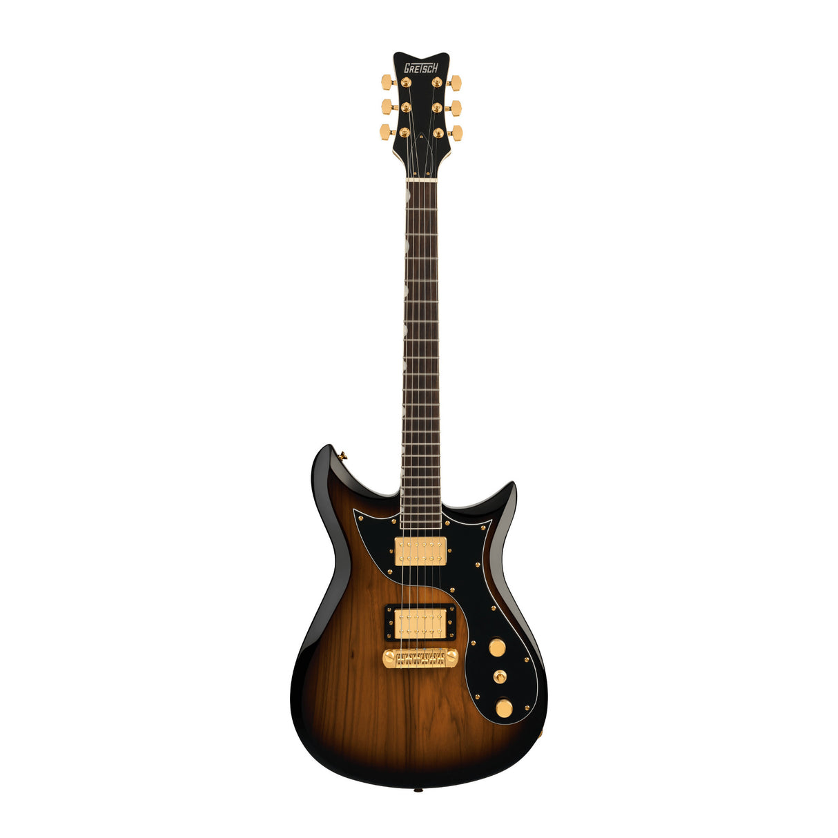 Gretsch Limited Edition Electromatic Black Limba CVT Electric Guitar with Gold Hardware (Sunburst)