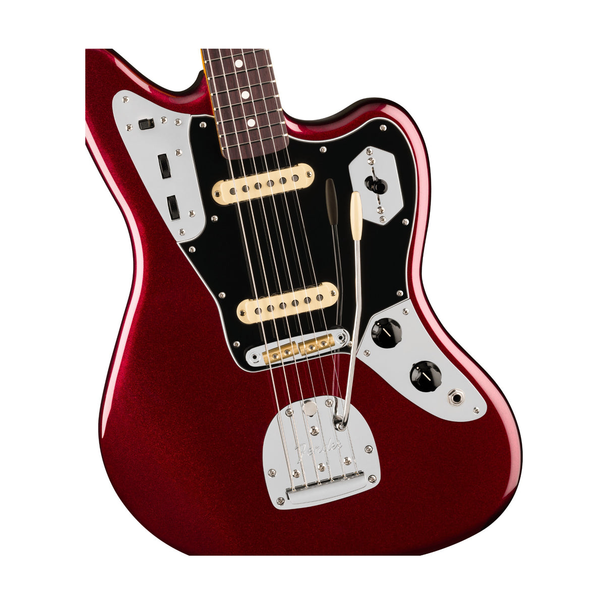 Fender American Professional Jaguar Guitar with Rosewood Fingerboard (Oxblood)