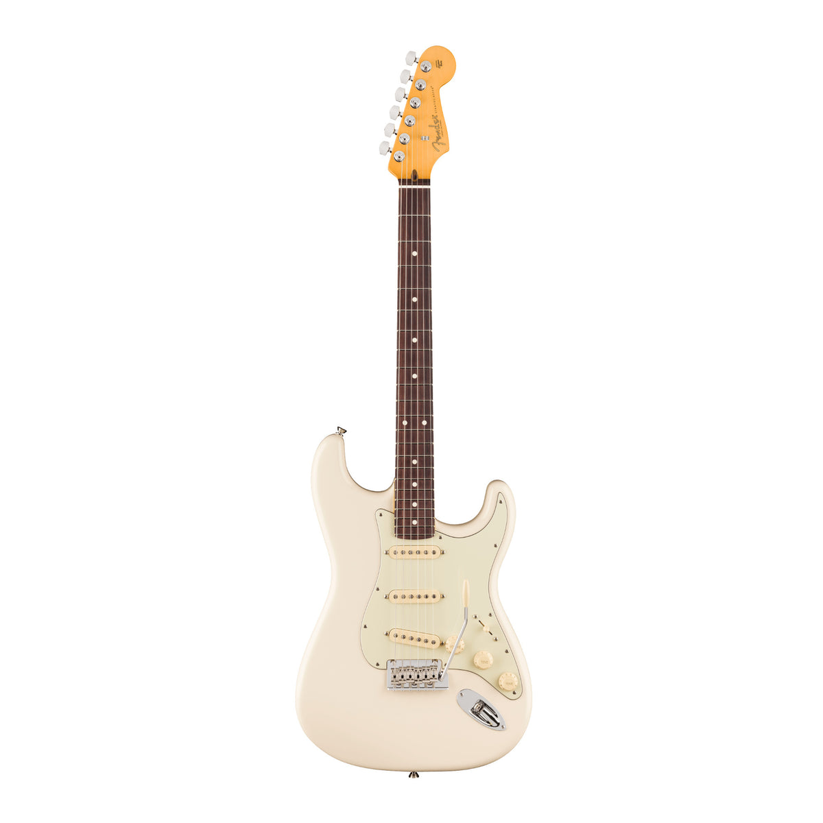 Fender American Professional Stratocaster Electric Guitar with Rosewood Fingerboard (Olympic White)