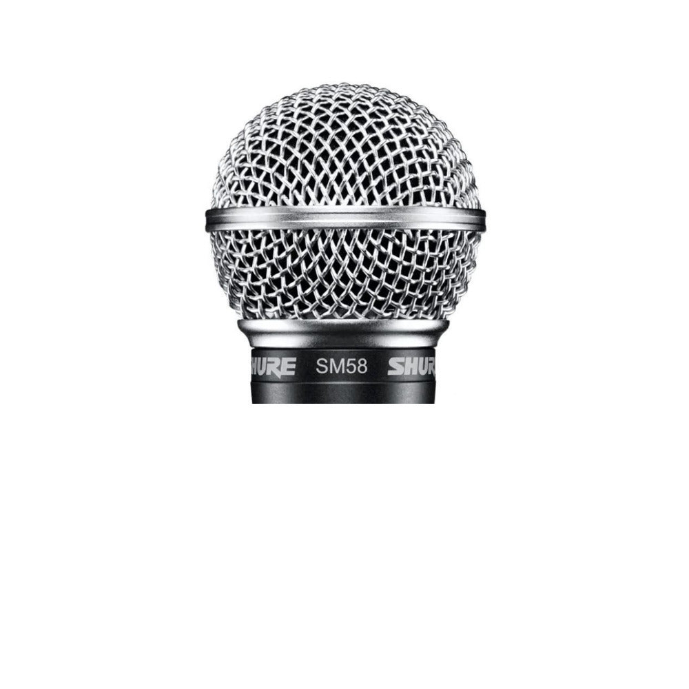 Shure SM58 Cardioid Dynamic Vocal Microphone Bundle with Boom Microphone Stand