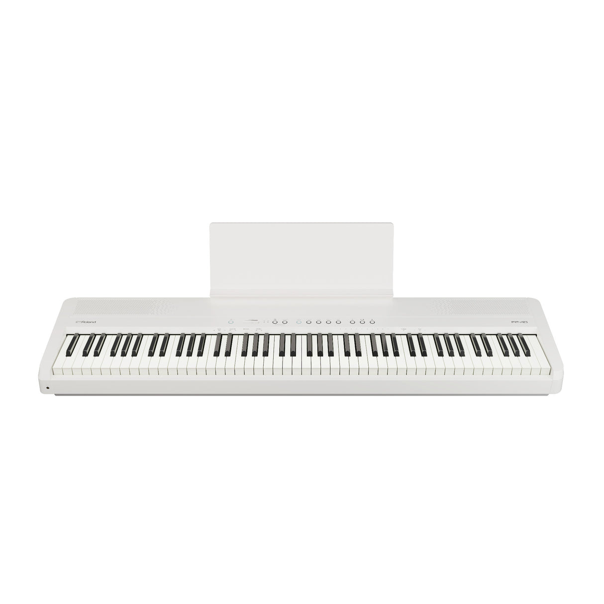 Roland FP-40 88-Key White Digital Piano Bundle with KSF-40 White Piano Stand