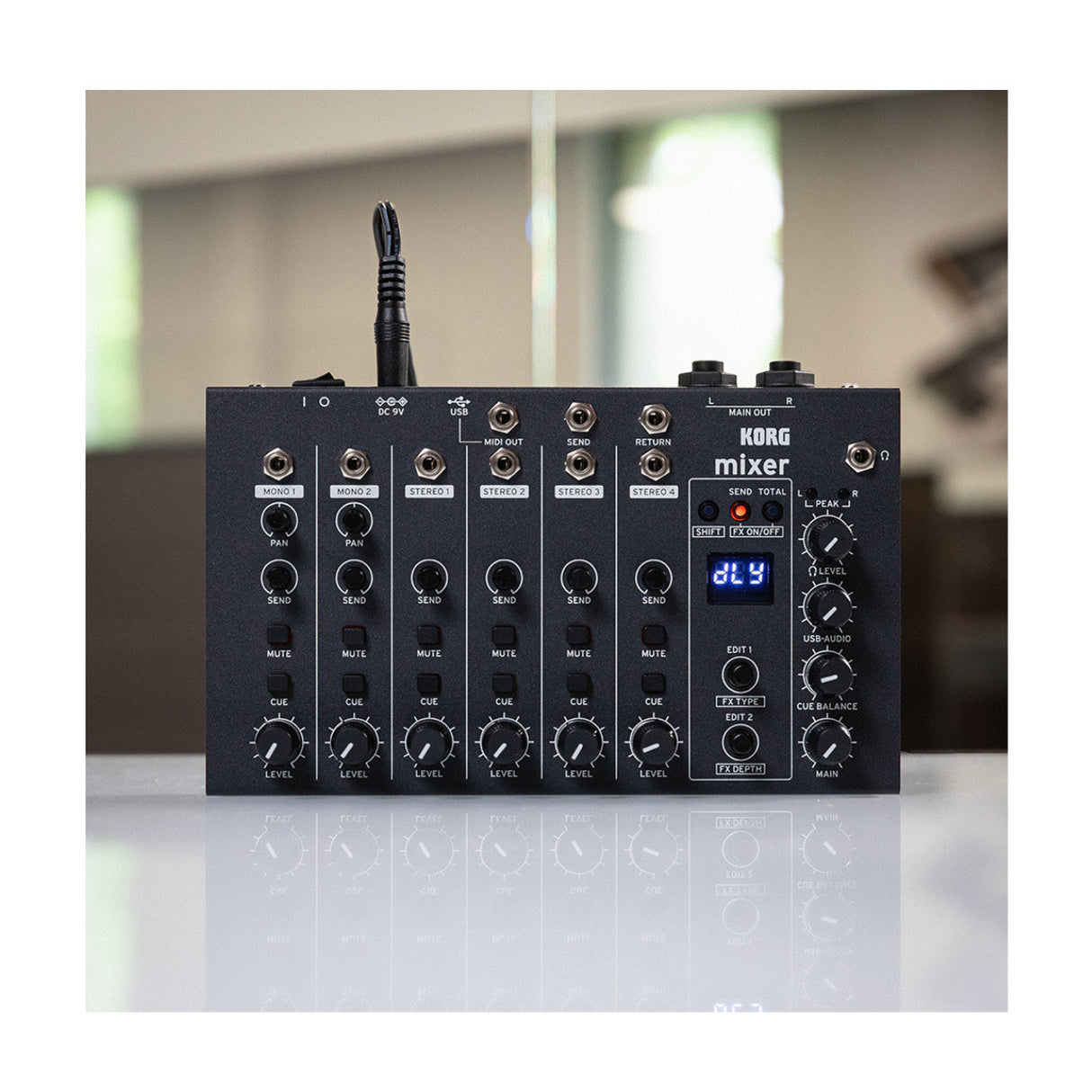Korg Nu:Tekt NTS-4 Compact 6-Channel Performance Mixer with Modular Connectivity and Effects