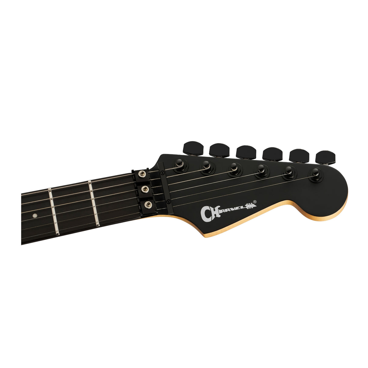 Charvel Pro-Mod Plus Dinky DK24 HH FR EB Electric Guitar, 24 Fret (Satin Black)