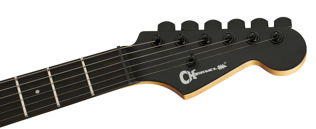 Charvel Pro-Mod Plus Dinky DK24 HH HT EB Electric Guitar with Ebony Fingerboard (Black Ash)