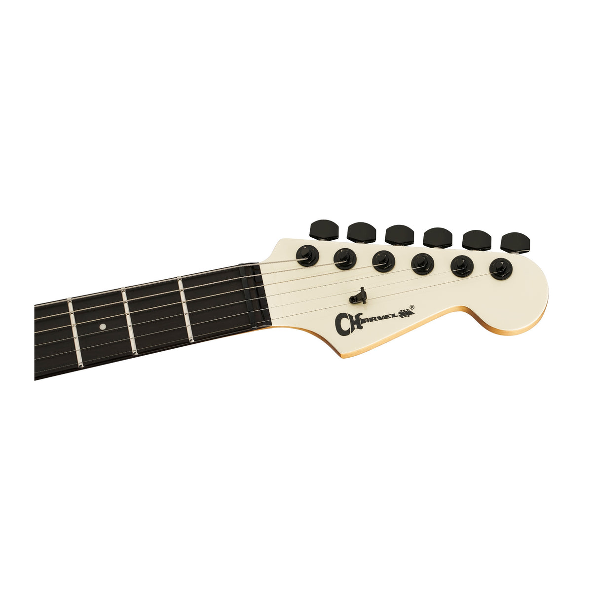 Charvel Pro-Mod Plus Dinky DK24 HH HT EB Electric Guitar with Ebony Fingerboard (Crème White)