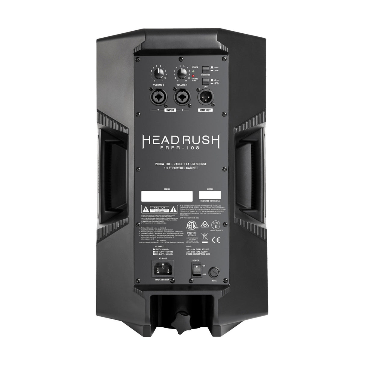 HeadRush FRFR-108 8-inch Full-Range Flat Response Powered Guitar Amp Cabinet with 2000W Peak Output