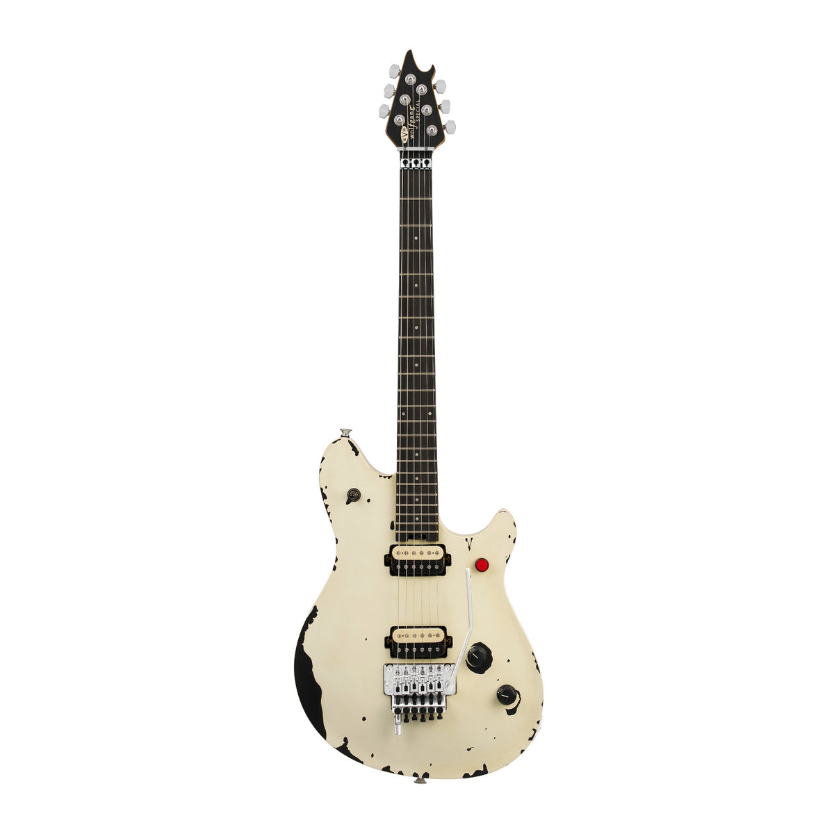 EVH Limited Edition Wolfgang Special Striped Series Electric Guitar (Distressed Ivory)