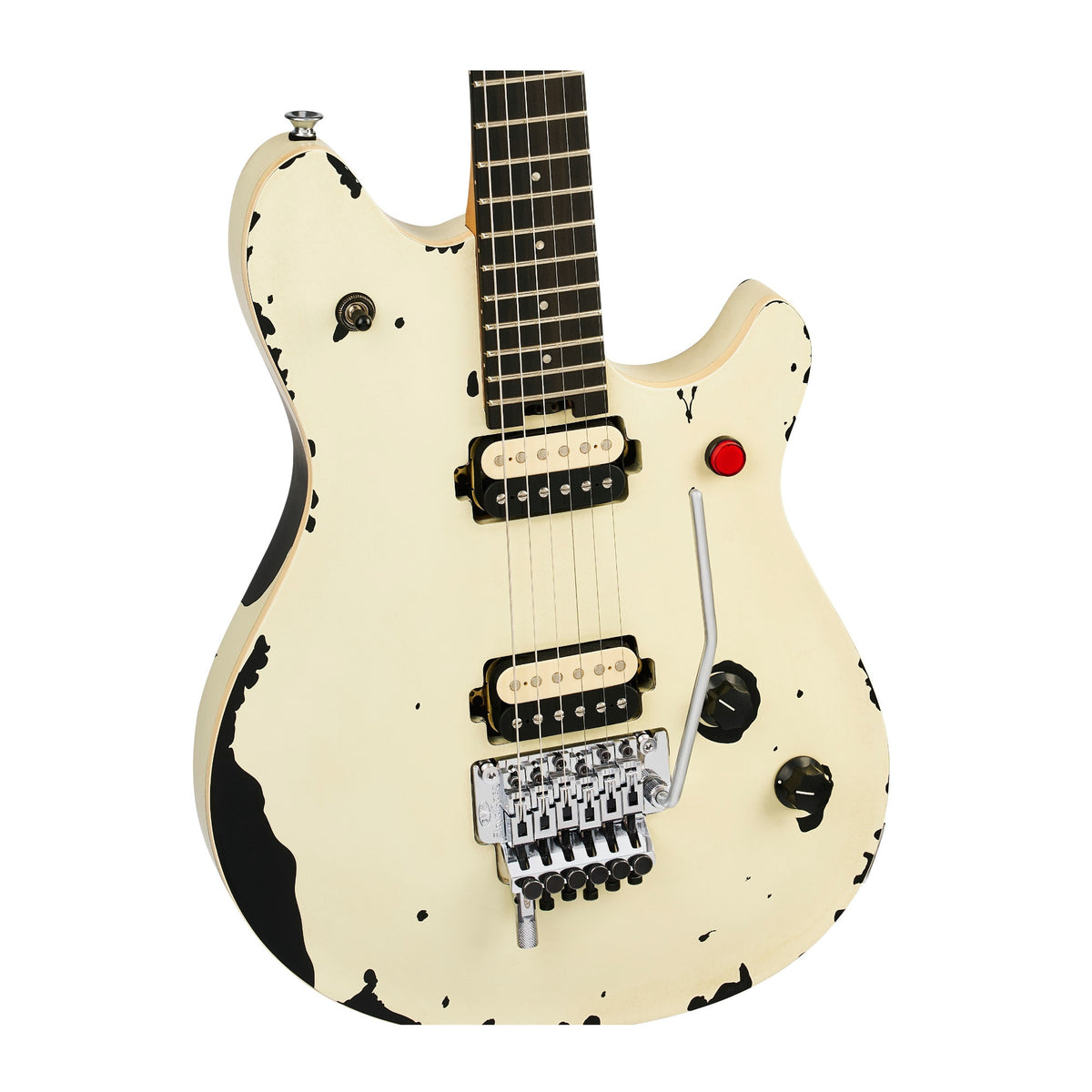 EVH Limited Edition Wolfgang Special Striped Series Electric Guitar (Distressed Ivory)