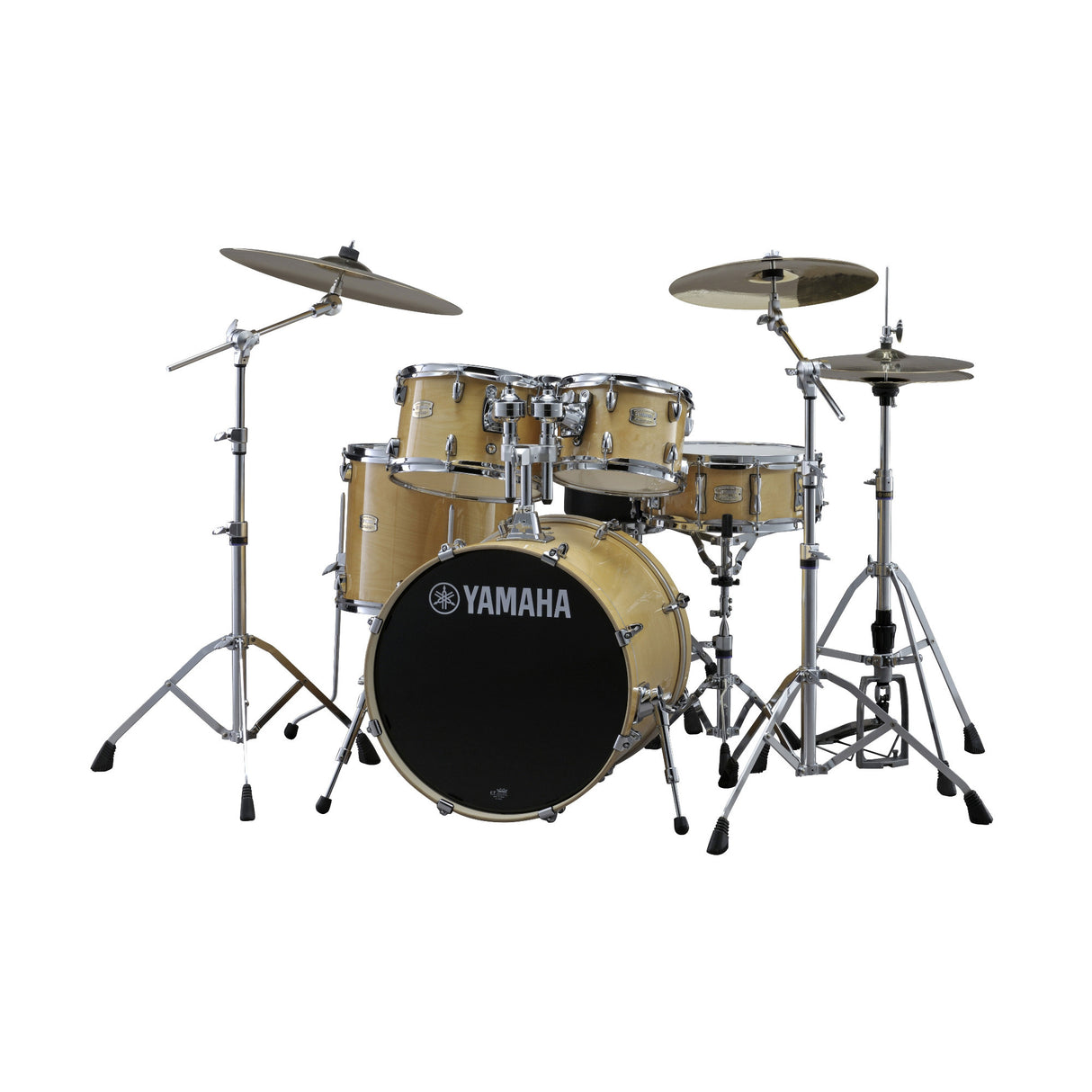 Yamaha SBP2F50NW Stage Custom Birch 5-Piece Drum Shells Set with Tom Holder (Natural Wood)