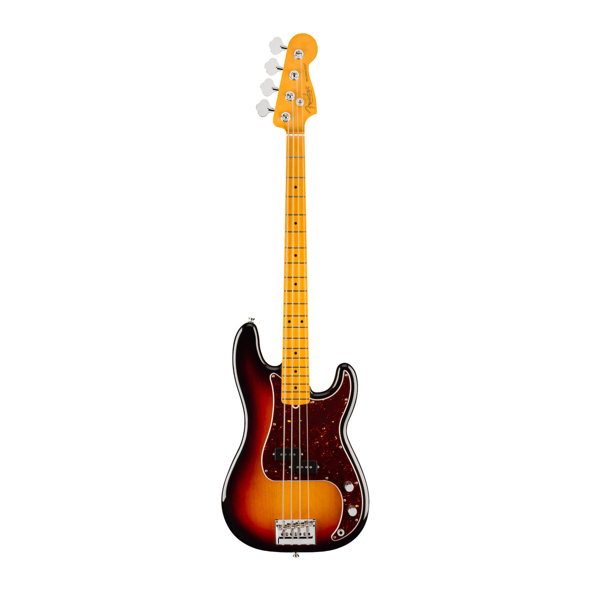 Fender American Professional Precision 4-String Bass Guitar, Maple Fingerboard (3-Color Sunburst)
