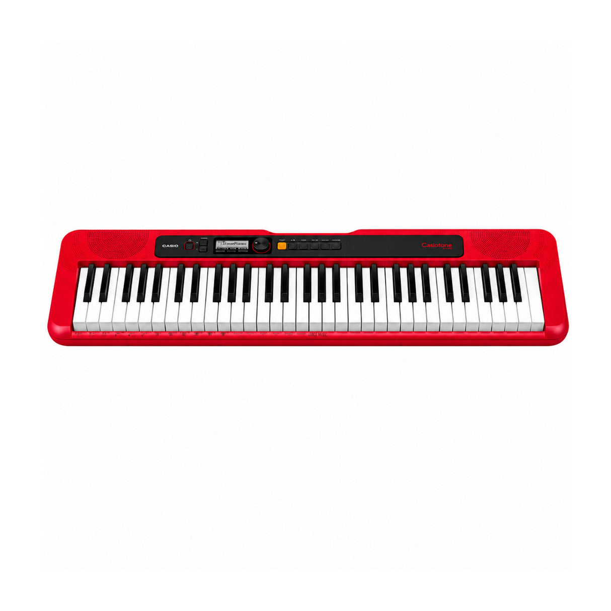 Casio Casiotone CT-S200 Red 61-Key Keyboard Bundle with Stand, Bench, Pedal, and Headphones