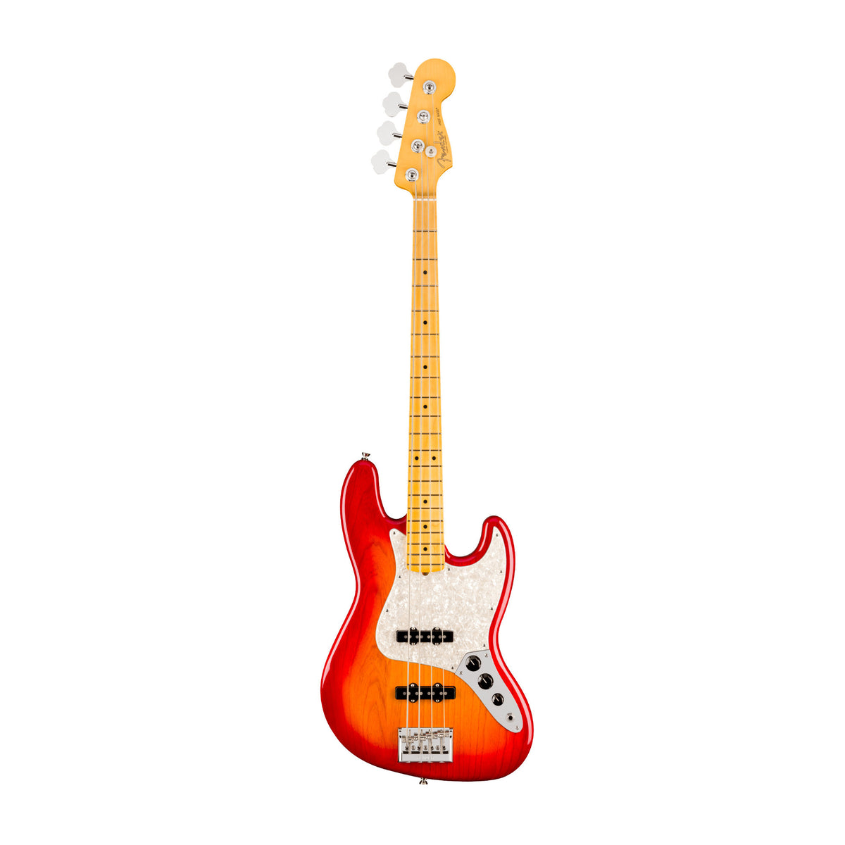 Fender American Professional Jazz Bass with C-Shaped Neck and V-Mod III Pickups (Aged Cherry Burst)