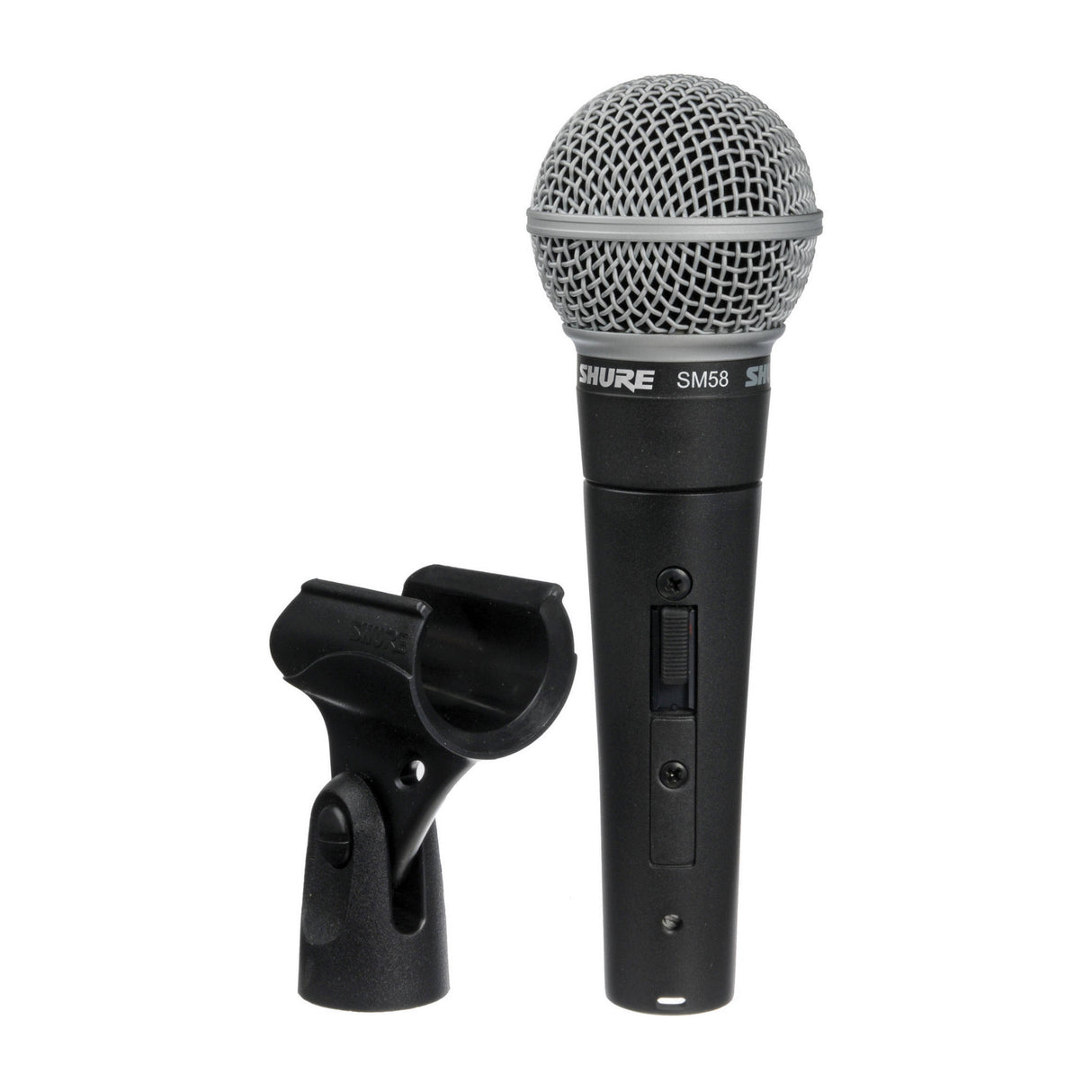 Shure SM58S Cardioid Vocal Microphone Bundle with Boom Stand and Cable