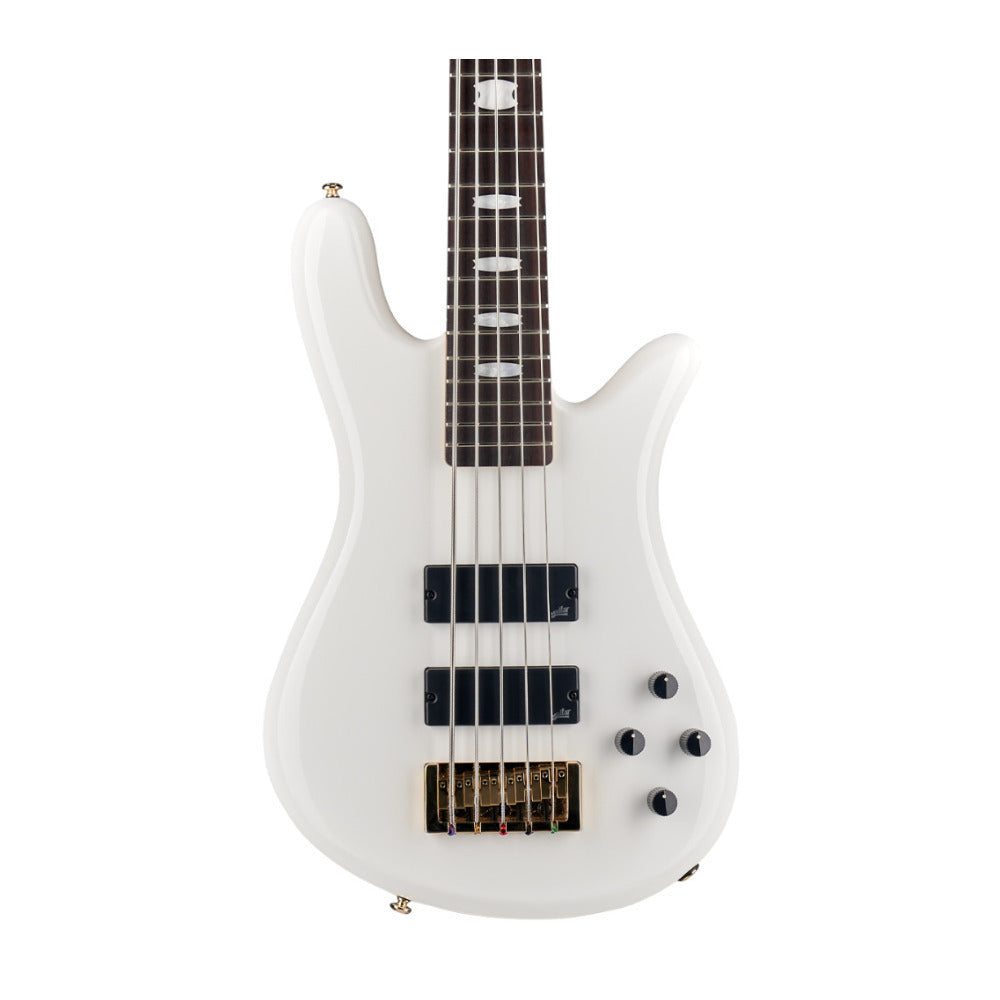 Spector Icon NS-5 Bolt On 5 String Bass Guitar, Aguilar Pickups (White Gloss)
