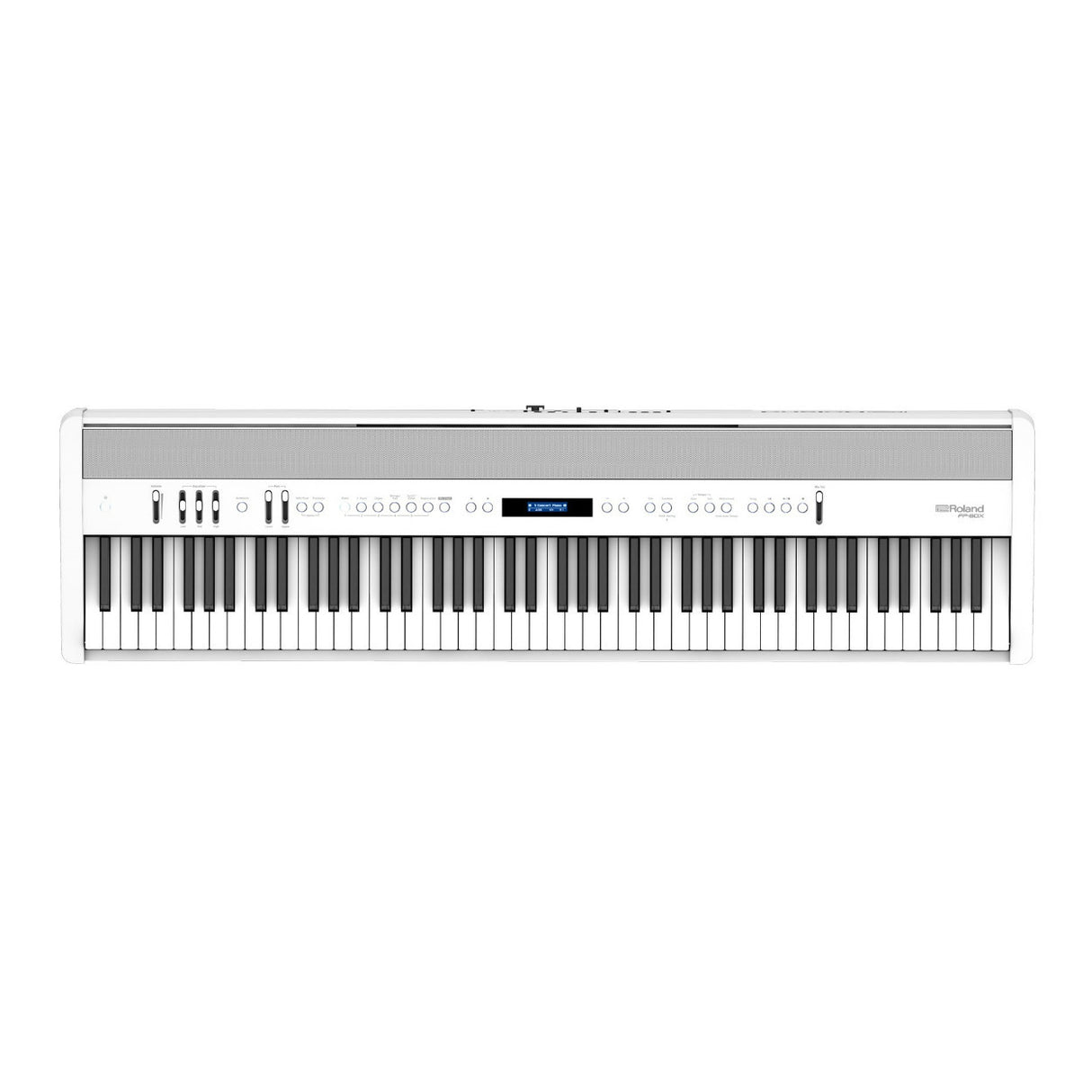 Roland FP-60X 88-Key PHA-4 Digital Piano Bundle with KSC-72 Stand, 3-Pedal Unit, and Bench (White)